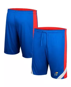 Мужские королевские, красные двусторонние шорты kansas jayhawks am i wrong Colosseum, мульти