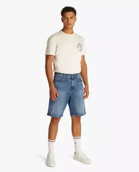 Мужские короткие джинсы Isaac свободного кроя со средней посадкой Tommy Jeans, синий