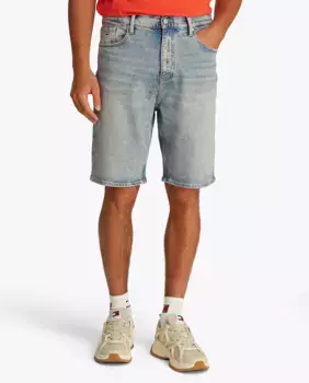 Мужские короткие джинсы Isaac свободного кроя со средней посадкой Tommy Jeans, синий