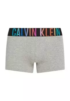 Мужские короткие хлопковые трусы Ip Pride, эластичный пояс с логотипом Calvin Klein, серый