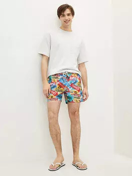 Мужские короткие морские шорты с принтом LCW SWIMWEAR