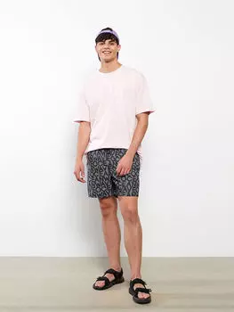 Мужские короткие морские шорты с принтом LCW SWIMWEAR