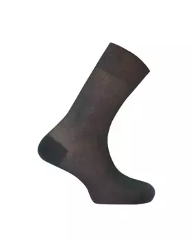 Мужские короткие носки из 100% шотландской пряжи в рубчик Punto Blanco, черный