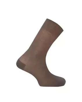 Мужские короткие носки из 100% шотландской пряжи в рубчик Punto Blanco, светло-коричневый