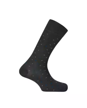 Мужские короткие носки из мерсеризованного хлопка в горошек Сделано в Испании Punto Blanco, серый