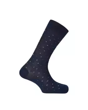 Мужские короткие носки из мерсеризованного хлопка в горошек Сделано в Испании Punto Blanco, синий