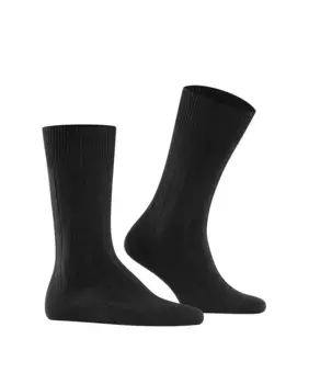Мужские короткие носки из шерсти и кашемира Falke, черный