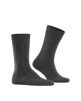 Мужские короткие носки из шерсти и кашемира Falke, серый
