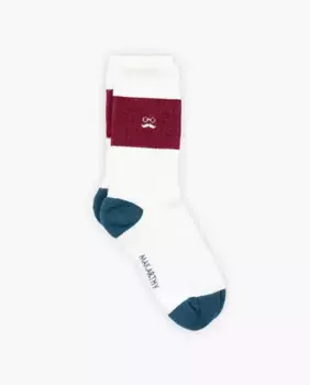 Мужские короткие носки с логотипом Makarthy, гранатовый