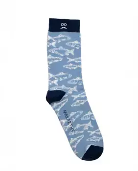 Мужские короткие носки с причудливым принтом Makarthy, голубой