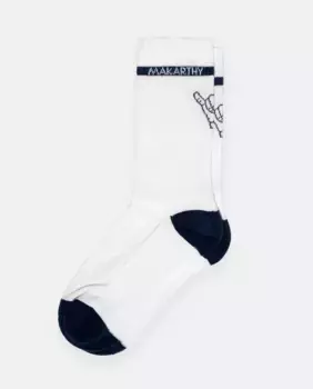 Мужские короткие носки с причудливым принтом Makarthy, тёмно-синий