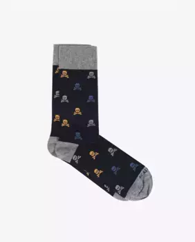 Мужские короткие носки с принтом Scalpers, синий