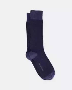 Мужские короткие носки с узором "елочка" Emidio Tucci, темно-синий