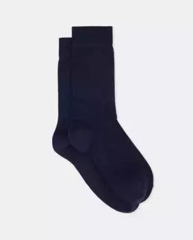 Мужские короткие однотонные носки Emidio Tucci, темно-синий