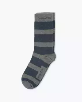 Мужские короткие полосатые носки Makarthy, бирюзовый