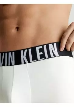 Мужские короткие трусы Intense Power Ctn, 3 шт. с поясом с логотипом Calvin Klein, белый