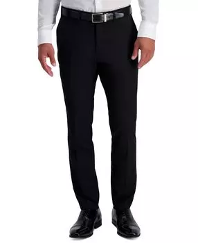 Мужские костюмные брюки узкого кроя J.M, эластичные в четырех направлениях Haggar