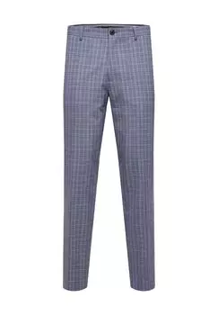 Мужские костюмные брюки узкого кроя Лиам SELECTED, серый