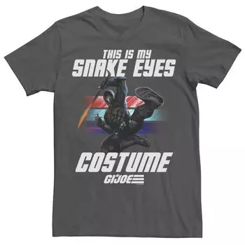 Мужские костюмы G.I. Костюмная футболка Joe Halloween This Is My Snake Eyes Licensed Character
