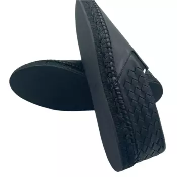 Мужские кожаные эспадрильи слипоны Bottega Veneta, черный