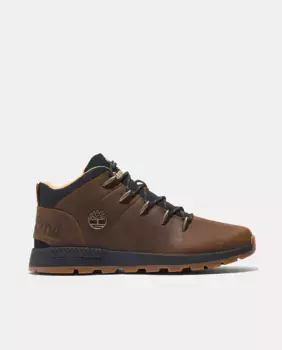 Мужские кожаные ботильоны Chukka Sprint Trekker со шнуровкой Timberland, темно-коричневый