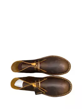 Мужские кожаные ботильоны с кружевной застежкой Clarks