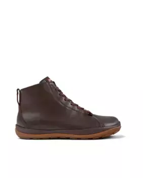 Мужские кожаные ботильоны с технологией Gore-tex коричневого цвета Camper, коричневый
