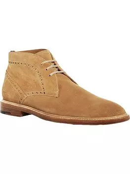 Мужские кожаные ботинки чукка Barry Brogue до щиколотки Burberry, бежевый