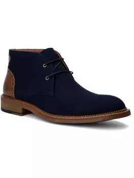 Мужские кожаные ботинки чукка Kenneth Vintage Foundry Co., темно-синий