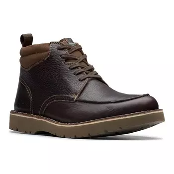 Мужские кожаные ботинки Clarks Eastridge Peak, цвет Dark Brown