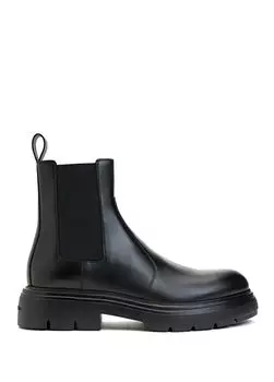 Мужские кожаные ботинки Ferragamo, черный