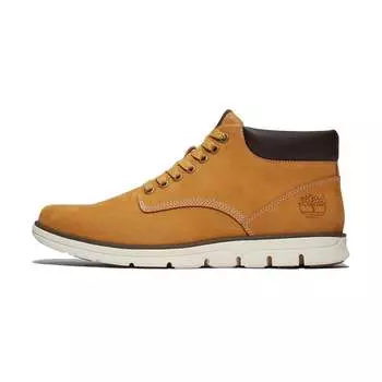 Мужские кожаные ботинки из пшеничного нубука Timberland Bradstreet Chukka