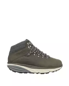 Мужские кожаные ботинки на шнуровке цвета хаки Mbt, зеленый