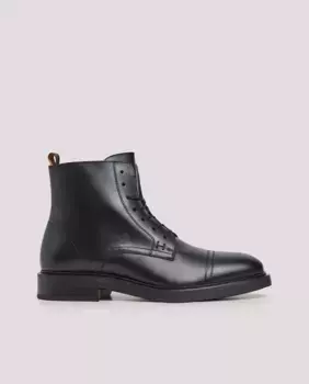 Мужские кожаные ботинки с боковыми молниями Hackett, черный