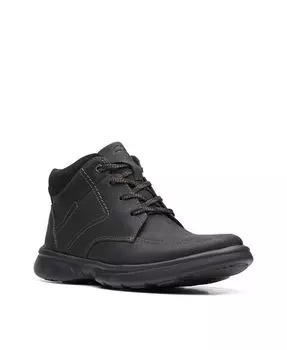 Мужские кожаные ботинки средней комфортности Bradley Clarks, черный