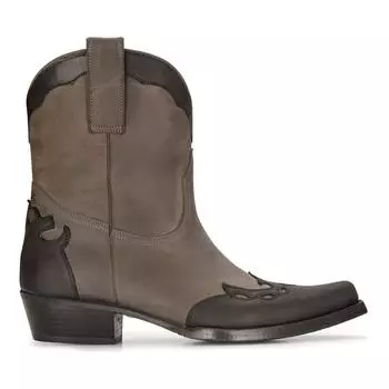 Мужские кожаные ботинки в стиле вестерн, черные кубинские ковбойские сапоги Winklepickers, классические остроконечные Infinity Leather, черный