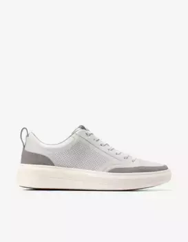 Мужские кожаные кеды из перфорированной кожи Cole Haan, серый