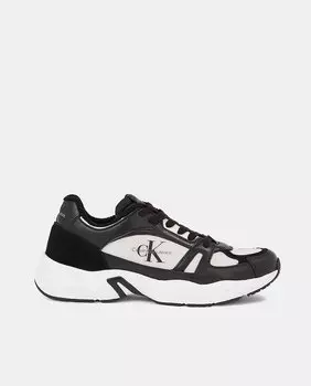 Мужские кожаные кроссовки Calvin Klein Jeans, черный