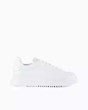 Мужские кожаные кроссовки Emporio Armani, белый