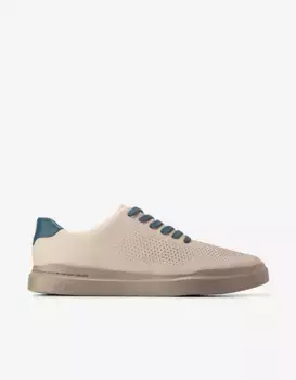 Мужские кожаные кроссовки из перфорированного нубука Cole Haan, бежевый