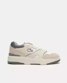 Мужские кожаные кроссовки Lineshot с логотипом Lacoste, белый