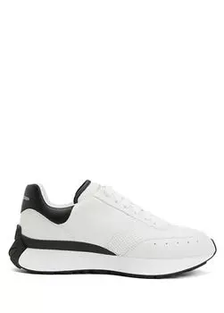 Мужские кожаные кроссовки Mcqueen, белый