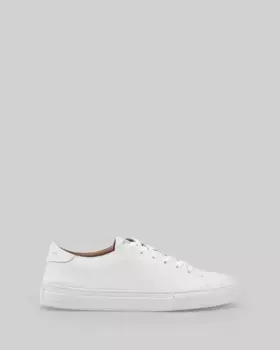 Мужские кожаные кроссовки на шнуровке Adolfo Dominguez, белый