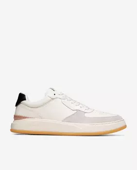 Мужские кожаные кроссовки натурального цвета с кружевной застежкой Cole Haan