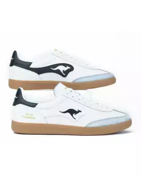 Мужские кожаные кроссовки с логотипом сбоку Kangaroos, белый