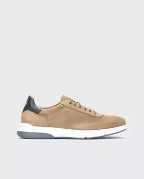 Мужские кожаные кроссовки с мягкой и съемной стелькой Martinelli, бежевый