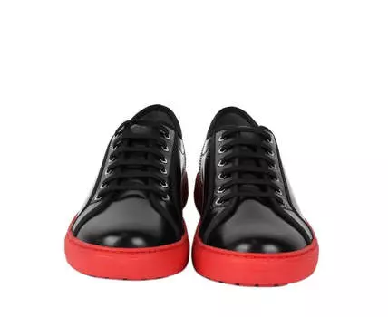 Мужские кожаные кроссовки Salvatore Ferragamo, черный