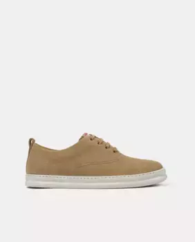 Мужские кожаные кроссовки Smooth Runner Four на шнуровке Camper, коричневый