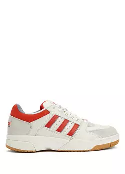 Мужские кожаные кроссовки torsion tennis low белого цвета Adidas