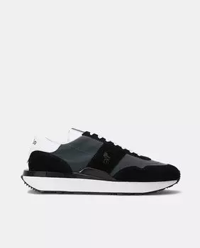 Мужские кожаные кроссовки Train 89 с логотипом Polo Ralph Lauren, черный